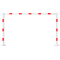Height restriction barriers | stationary | fixed, 100 x 100 mm, to be fixed by plugs | total width: 4000 mm | clear height: approx. 2300 mm